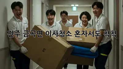 진주 금곡면 이사청소, 혼자서도 척척!